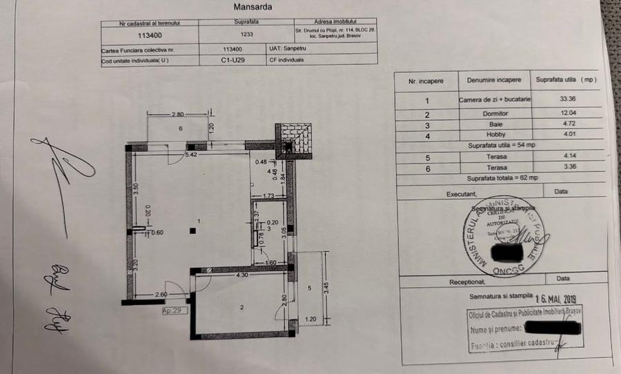 Proprietar, apartament 2 camere, loc parcare, Brasov, Sanpetru Subcetate - 12