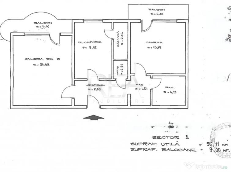 Apartament cu 2 camere decomandat în Doamna Ghica