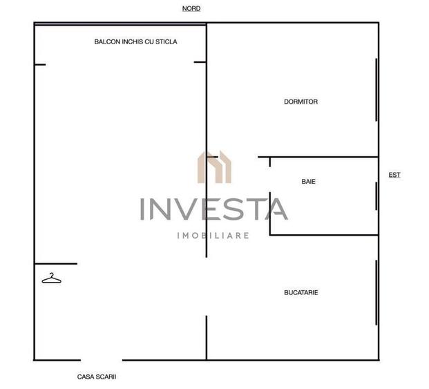 Apartament cu 2 camere semidecomandat în Grigorescu