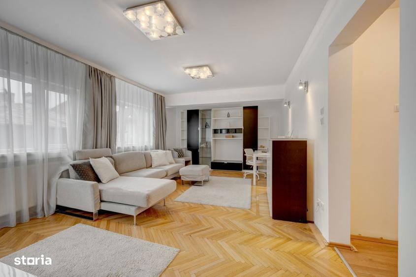 Apartament cu 3 camere, mobilat în Dorobanți