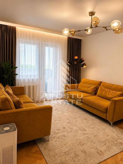 Apartament cu 3 camere semidecomandat, mobilat în Telegrafului