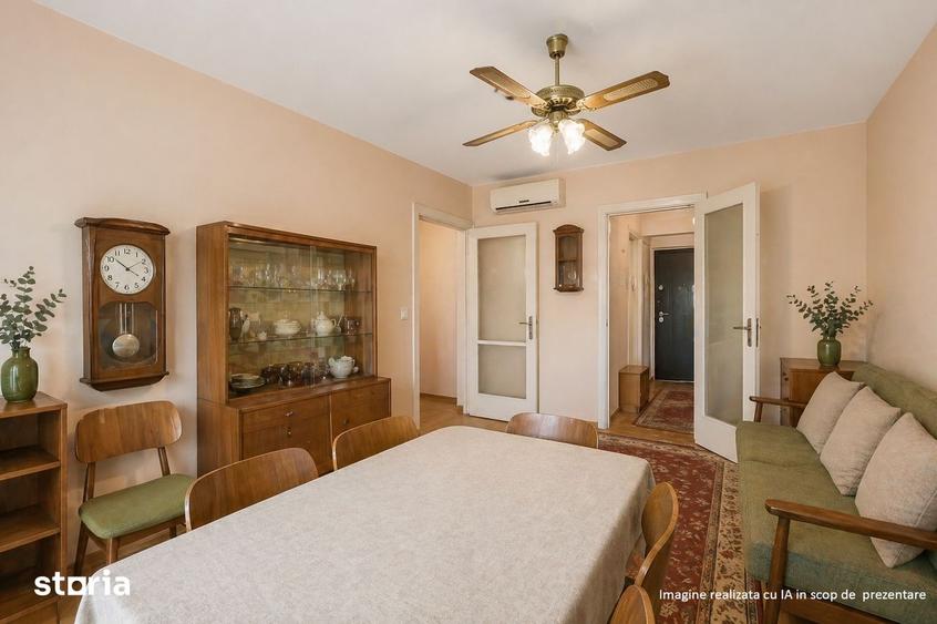 Apartament cu 2 camere semidecomandat în Gara de Nord