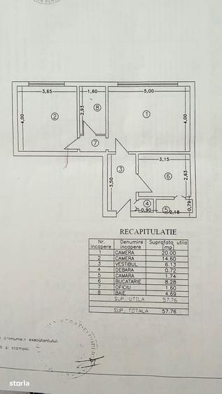Apartament cu 2 camere semidecomandat în Vitan