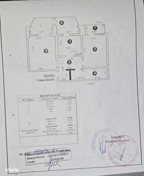 Apartament cu 2 camere decomandat în Central