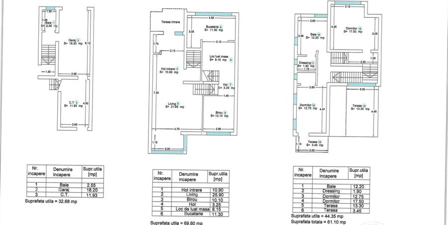 Duplex cu 3 camere cu Canalizare în Lipovei