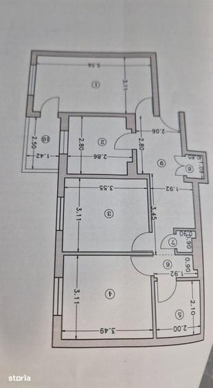 Apartament 3 camere, balcon, lift -Metro Dristor 14 minute - 8
