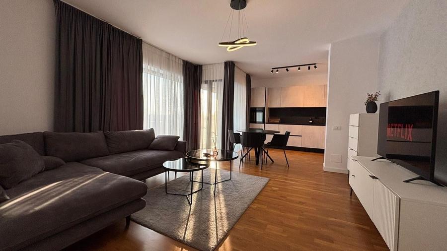 Apartament cu 2 camere, mobilat în Băneasa
