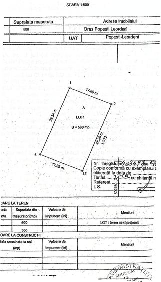 Teren intravilan - 500 mp - Zona P + 5 - Str. Miraslau / Str. Scolii - 4