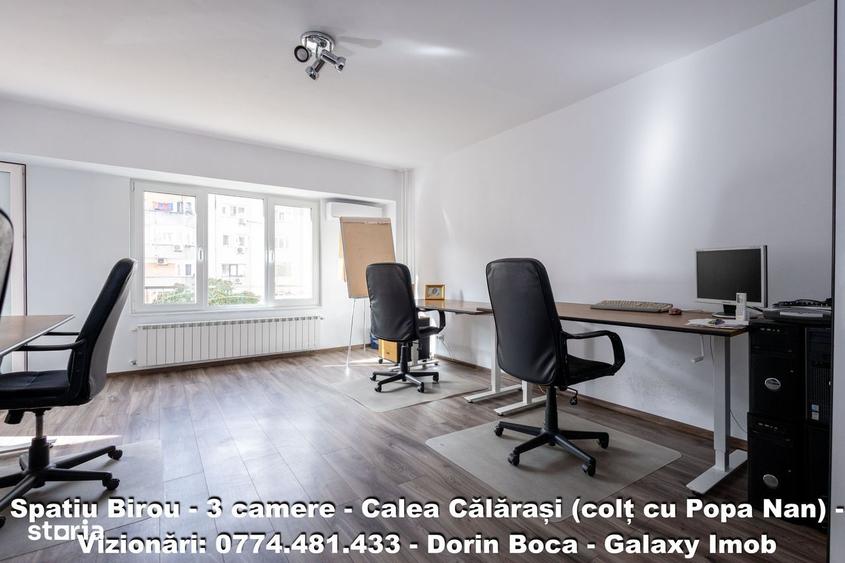 BIROU 3 Camere NEMOBILAT - CALEA CALARASI - Centrala proprie - 11