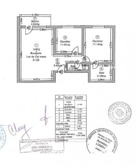 Apartament cu 3 camere decomandat în Mărgeanului