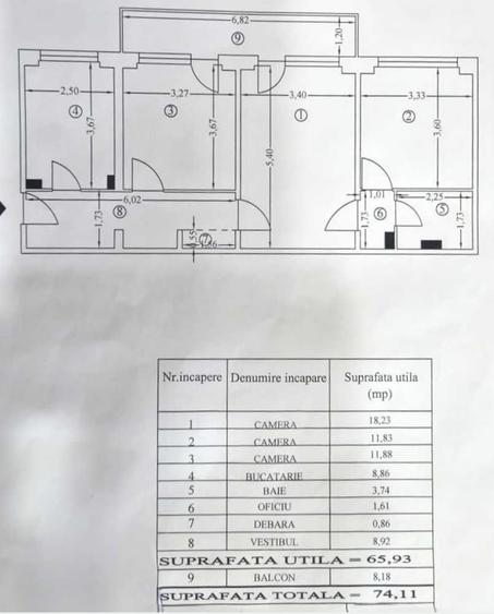 Apartament semidecomandat în Parcul Circului