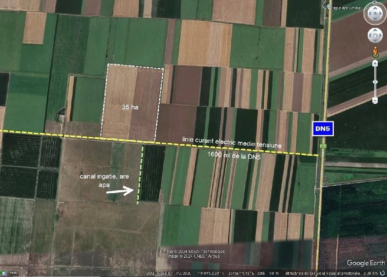 Teren de 1550 mp, în Crevedia