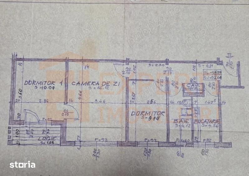 Apartament cu 3 camere semidecomandat în ICIL