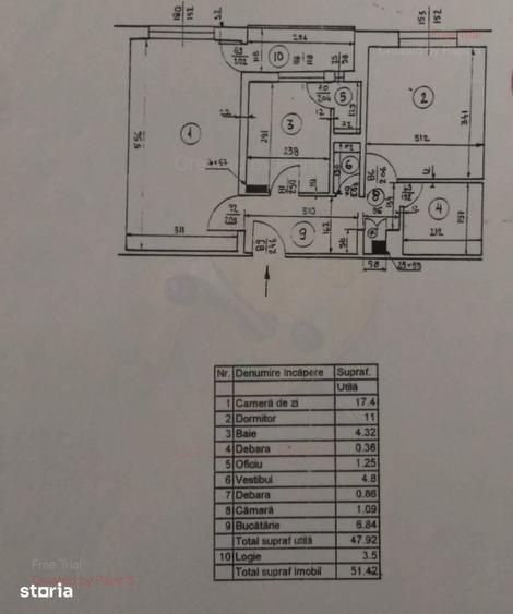 Apartament cu 2 camere decomandat în Tudor Vladimirescu