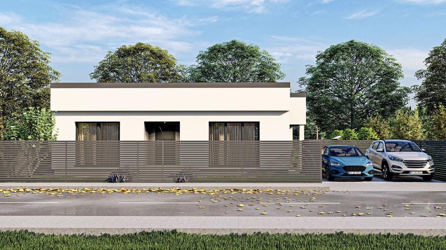 Casă individuală cu 3 camere cu Canalizare în Tărlungeni