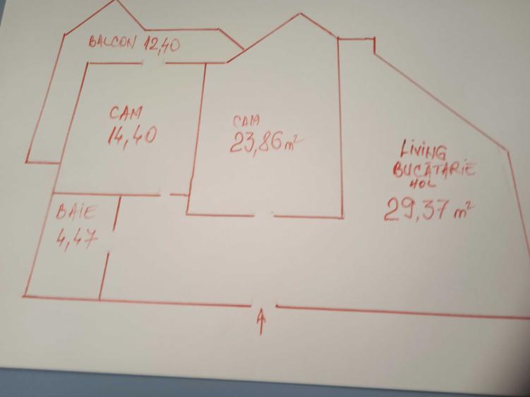 Apartament cu 2 camere decomandat în Central