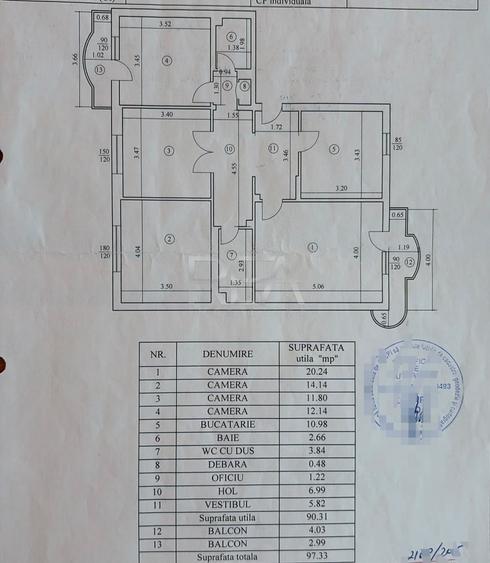 Apartament cu 4 camere decomandat, mobilat în 13 Septembrie