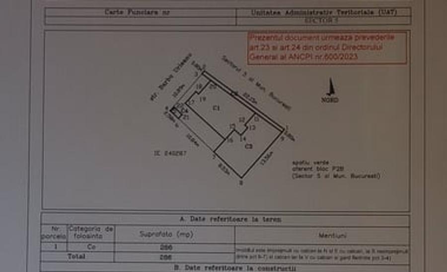 Teren Construcții intravilan de 570 mp, în Panduri