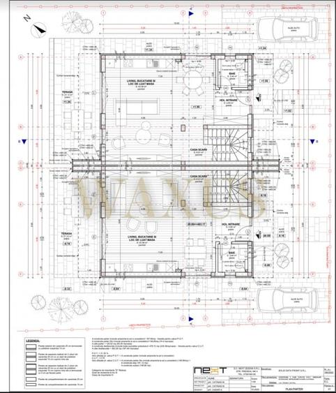 Duplex cu 6 camere cu Canalizare în Chinteni