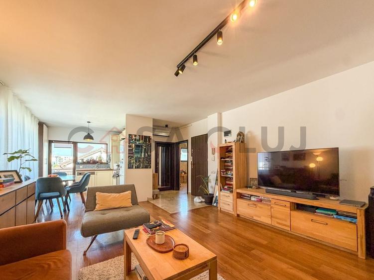 Apartament cu 3 camere semidecomandat, mobilat în Bună Ziua