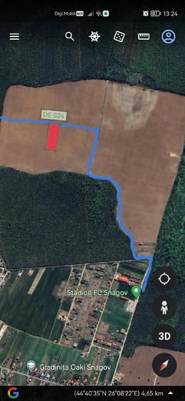 Teren de 2113 mp, în Snagov