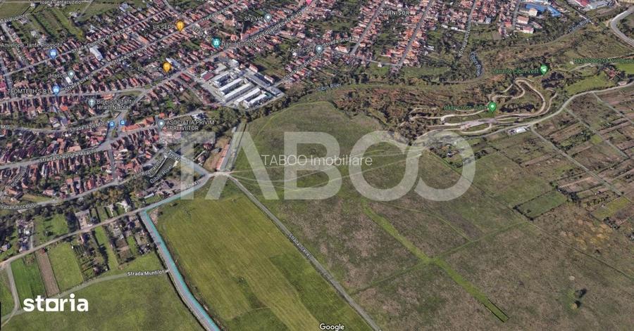 Teren intravilan de vanzare 3421 mp cu deschidere de 180 m Turnisor
