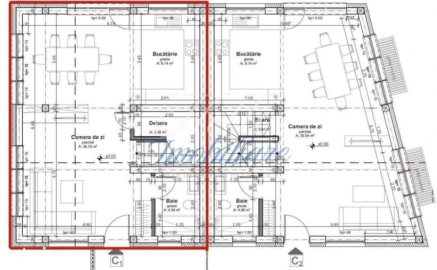 Casă cu 4 camere decomandat în Dâmbul Rotund