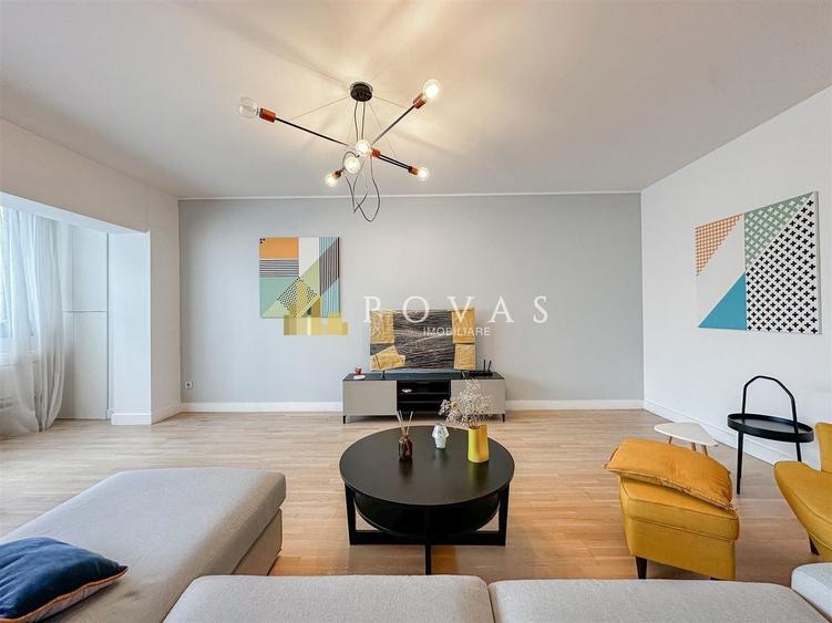 Apartament cu 3 camere semidecomandat, mobilat în Herăstrău