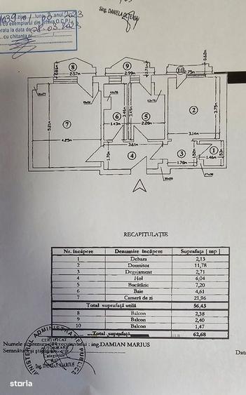 2 Camere Zona Unirii | Decomandat | Bloc Bnr - 7
