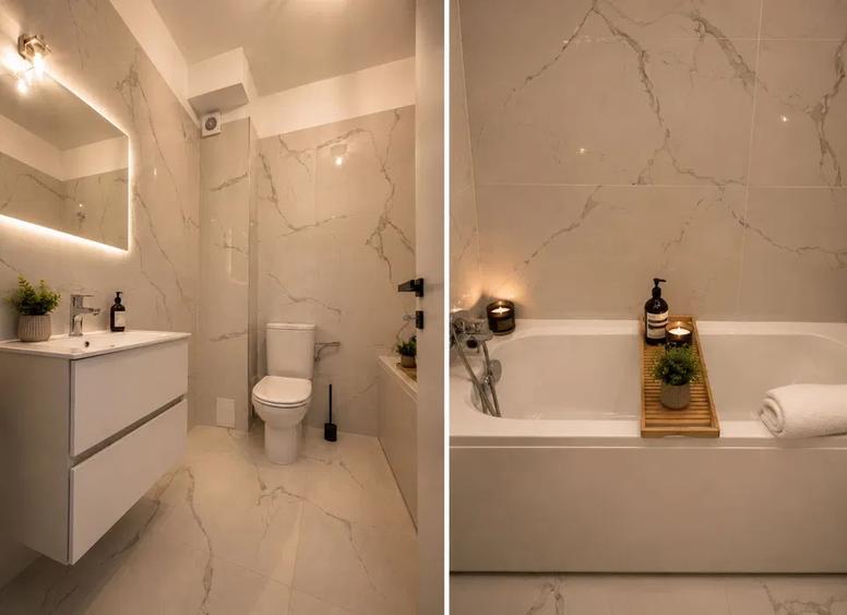 Apartament cu 3 camere semidecomandat în Tunari