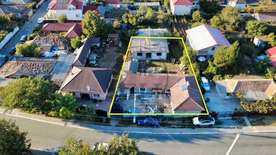 Casă individuală cu 3 camere cu Canalizare în Cumpăna