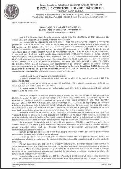 Apartament cu 2 camere în Central
