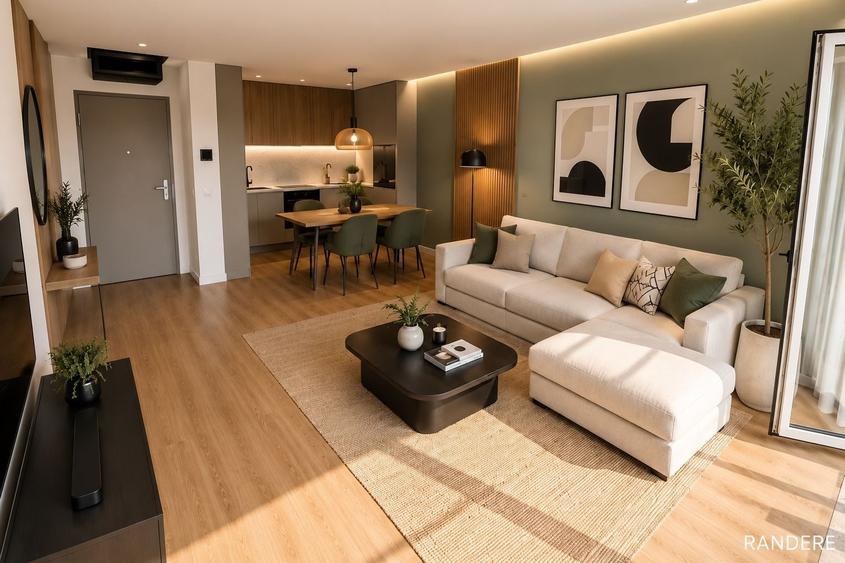 Apartament cu 2 camere semidecomandat în Dâmbul Rotund
