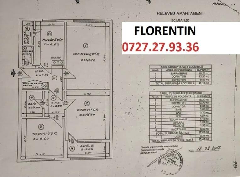 Apartament cu 3 camere decomandat în Drumul Taberei