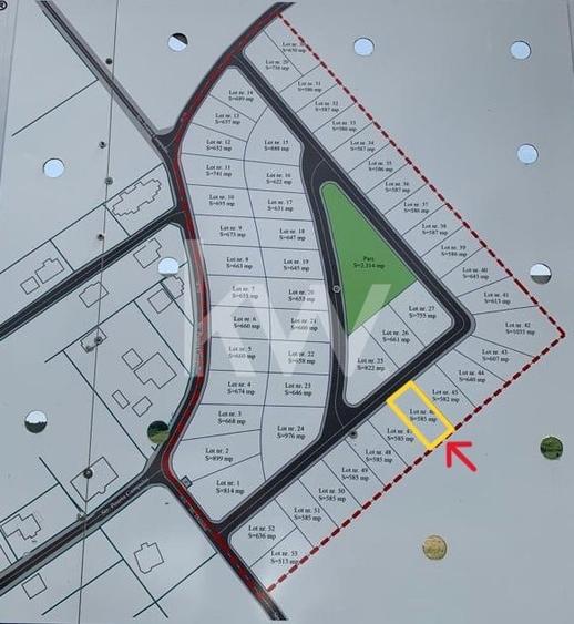 Teren Construcții intravilan de 585 mp, în Sânpetru