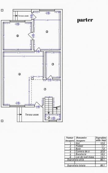 Casă individuală cu 6 camere cu Canalizare în Brâncoveanu