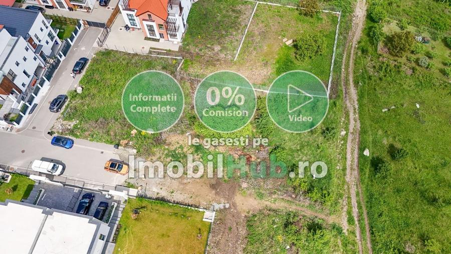 Teren Construcții intravilan de 1217 mp, în Borhanci