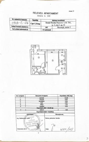 Apartament cu 2 camere semidecomandat, mobilat în Vitan