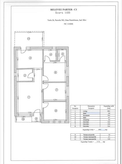 Casa Pantelimon 123mp 3dormitoare 2 bai lovind 346mp teren - 5