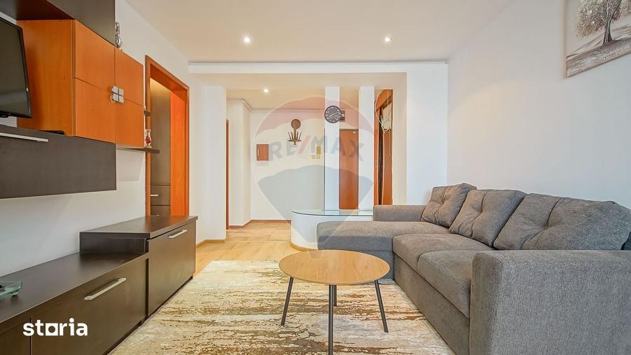 Apartament cu 2 camere semidecomandat, mobilat în Vlahuță