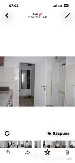 Apartament cu 3 camere semidecomandat în Central