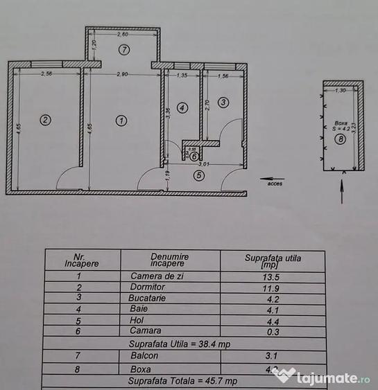Apartament doua camere centrala gaz Inel II - Constanta (Constanta) - 5