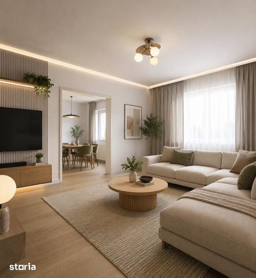 Apartament cu 3 camere nedecomandat în Centrul Civic