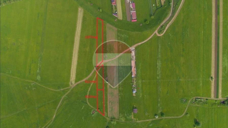 Teren agricol intravilan de 611 mp, în Tărlungeni