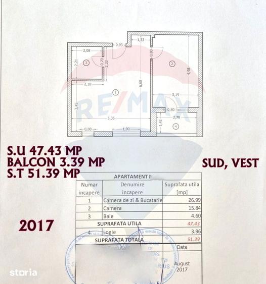 Apartament cu 2 camere, mobilat în Rahova