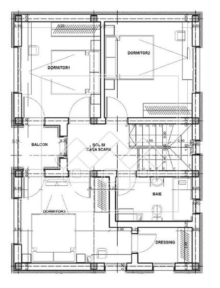 Duplex cu 4 camere cu Canalizare în Șura Mică