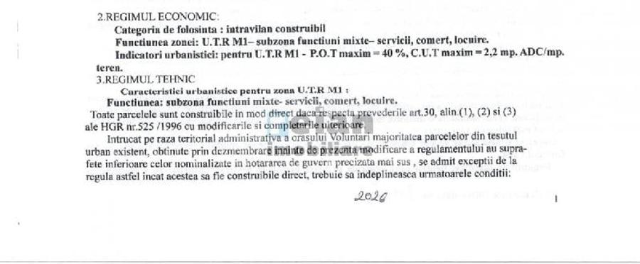 Teren Construcții intravilan de 470 mp, în Pipera