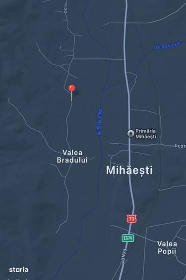 Teren de 7500 mp, în Mihăești