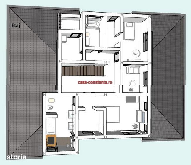 Casă cu 5 camere cu Teren 2660 Mp în Poarta Albă
