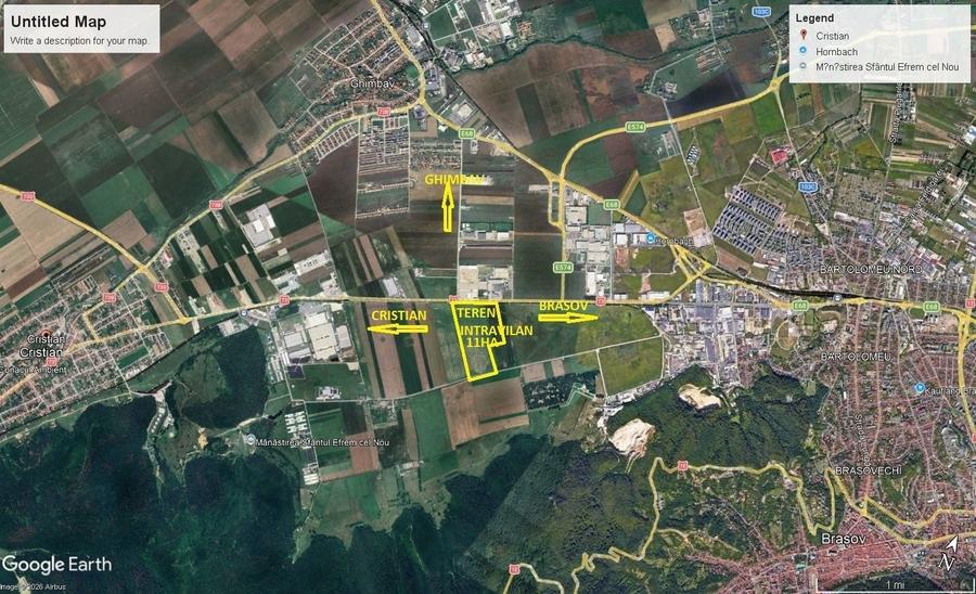 Teren Construcții intravilan de 110000 mp, în Bartolomeu